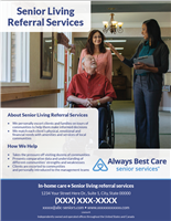 Senior Living Referral Services Flyer