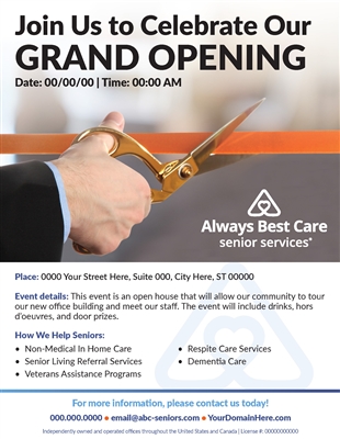 Grand Opening Flyer