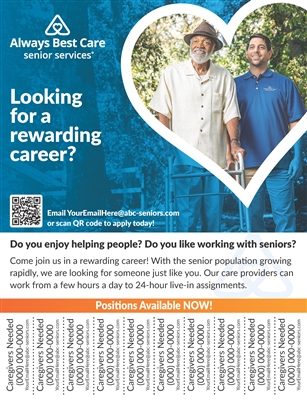 2025 Hiring Flyer With Tearaway Contact Info Flyer