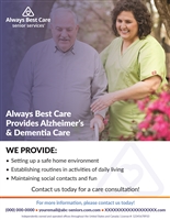 Alzheimer's & Dementia Care Flyer