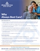 Why Always Best Care? Single Sided Flyer