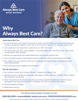Why Always Best Care? Single Sided Flyer