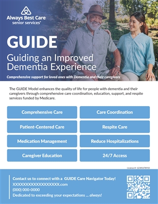 Improved Dementia Experience Flyer