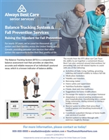 Balance Tracking System & Fall Prevention Services Flyer