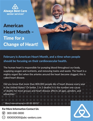 American Heart Month/Heart Health Flyer (2 Sided)