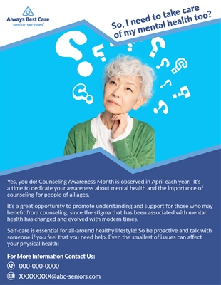Counseling Awareness Month Flyer (2 Sided)