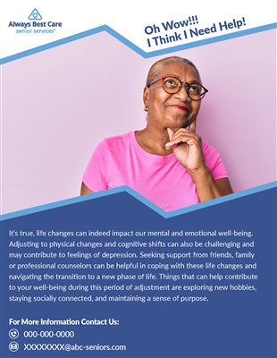 Fight Senior Depression Flyer (2 Sided)