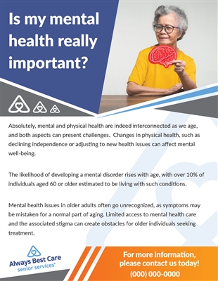 Importance of Mental Health Flyer (2 Sided)