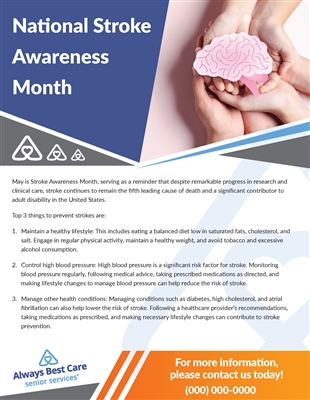 National Stroke Awareness Month Flyer (2 Sided)