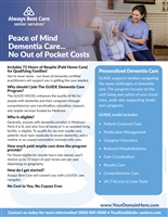 Peace of Mind Dementia Flyer