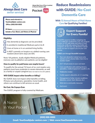Reduce Readmissions Flyer