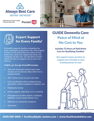 GUIDE Dementia Care Flyer