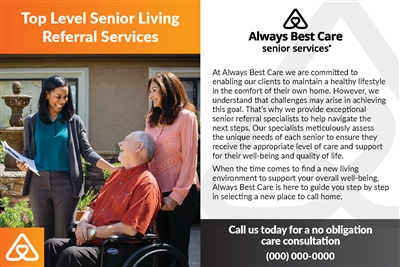 Top Level Senior Living Referral Services Handout (2 Sided)