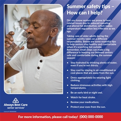 Summer safety tips handout (2 Sided)