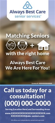Senior Living Referral Services Rack Card (Version 3)
