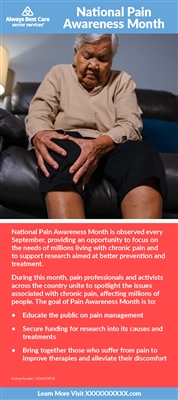 National Pain Awareness Month Rack Card (2 Sided)