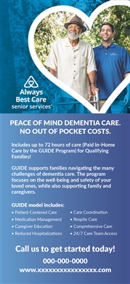 GUIDE Dementia Care Program Rack Card